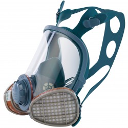 Zestaw maska pełnotwarzowa Polygard FFS680 z pochłaniaczami 701 A1 jak maska 3M 6800 pochłaniacz 3M A1 6051